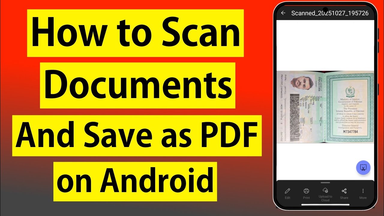 Documents Ko Scan Karke PDF Kaise Banaye | How to Scan Documents and Save as Pdf on Android