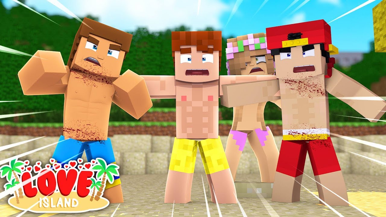 Minecraft LOVE ISLAND - LITTLE DONNY AND LITTLE ROPO FIGHT OVER LITTLE KELLY