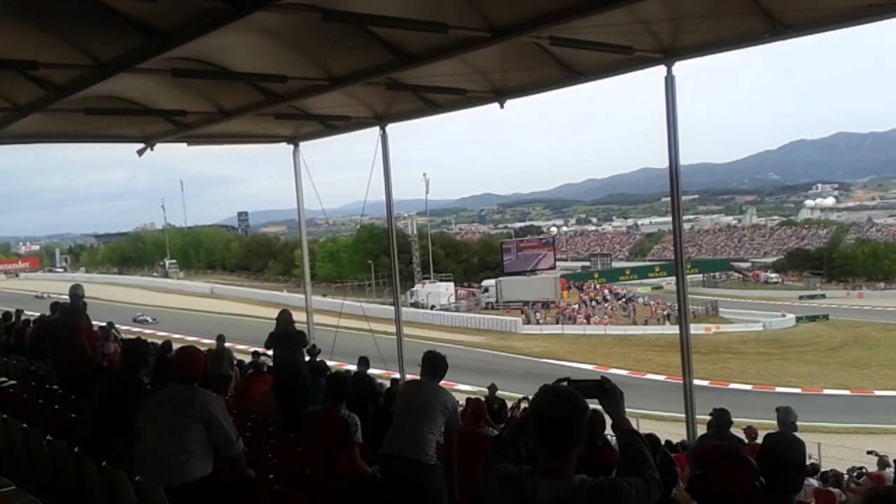 F1 Montmelo 2014 - salida - grada M