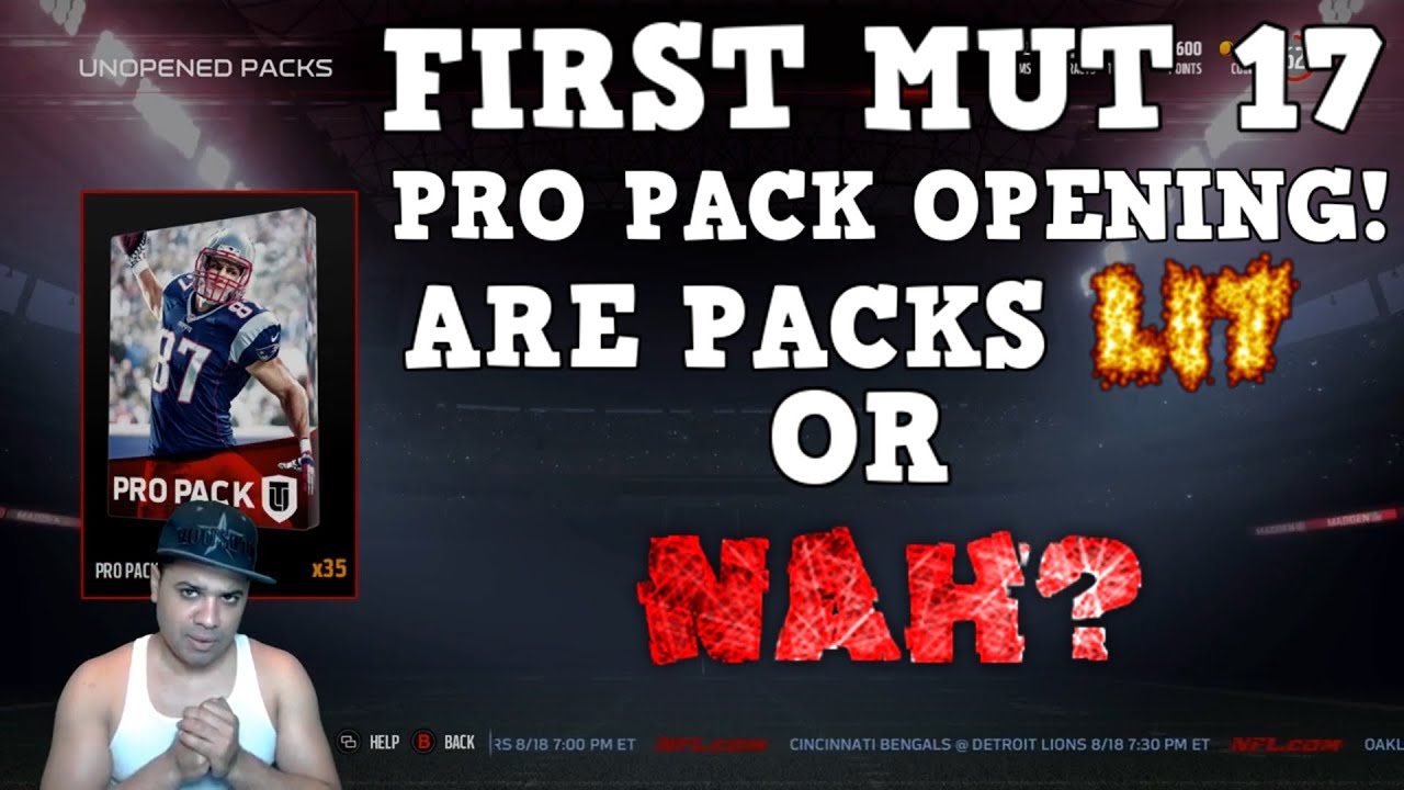 FIRST MUT 17 PRO PACK OPENING! ARE PACKS LIT OR NAH? | Madden 17 Ultimate Team Pack Opening