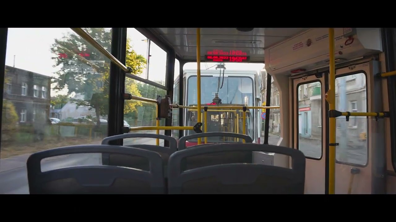Poland, Bydgoszcz, tram 3 ride from Garbary to Słoneczna