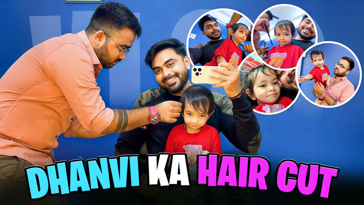 Dhanvi Ka Cute Haircut 💖
