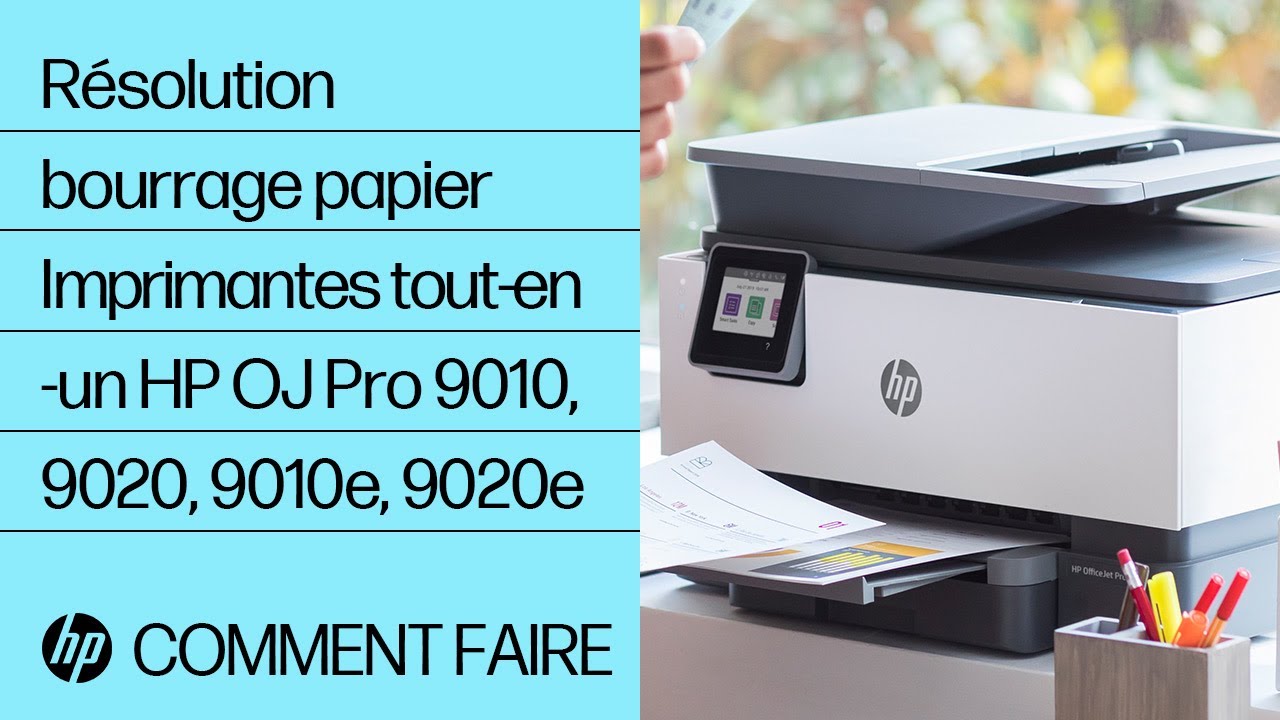 Résolution bourrage papier | Imprimantes tout-en-un HP OfficeJet Pro 9010, 9020, 9010e, 9020e | HP