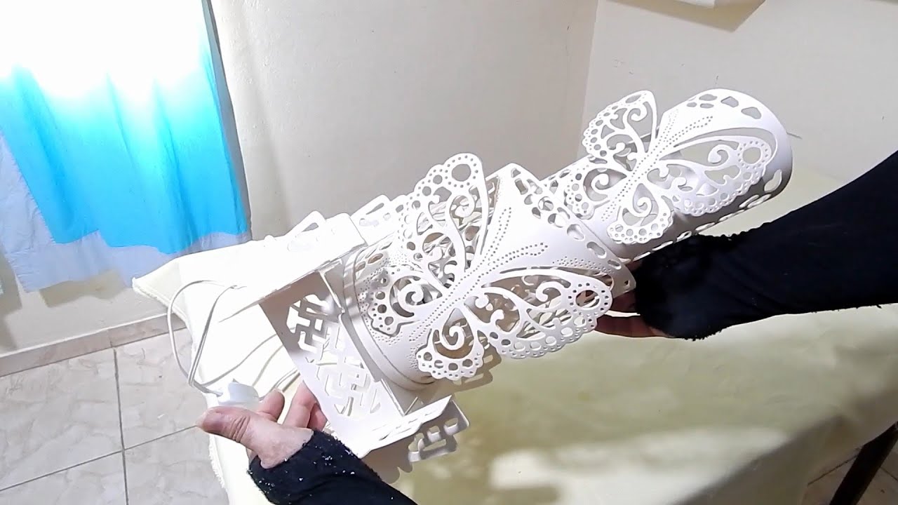 Aprenda fazer uma linda luminária de pvc