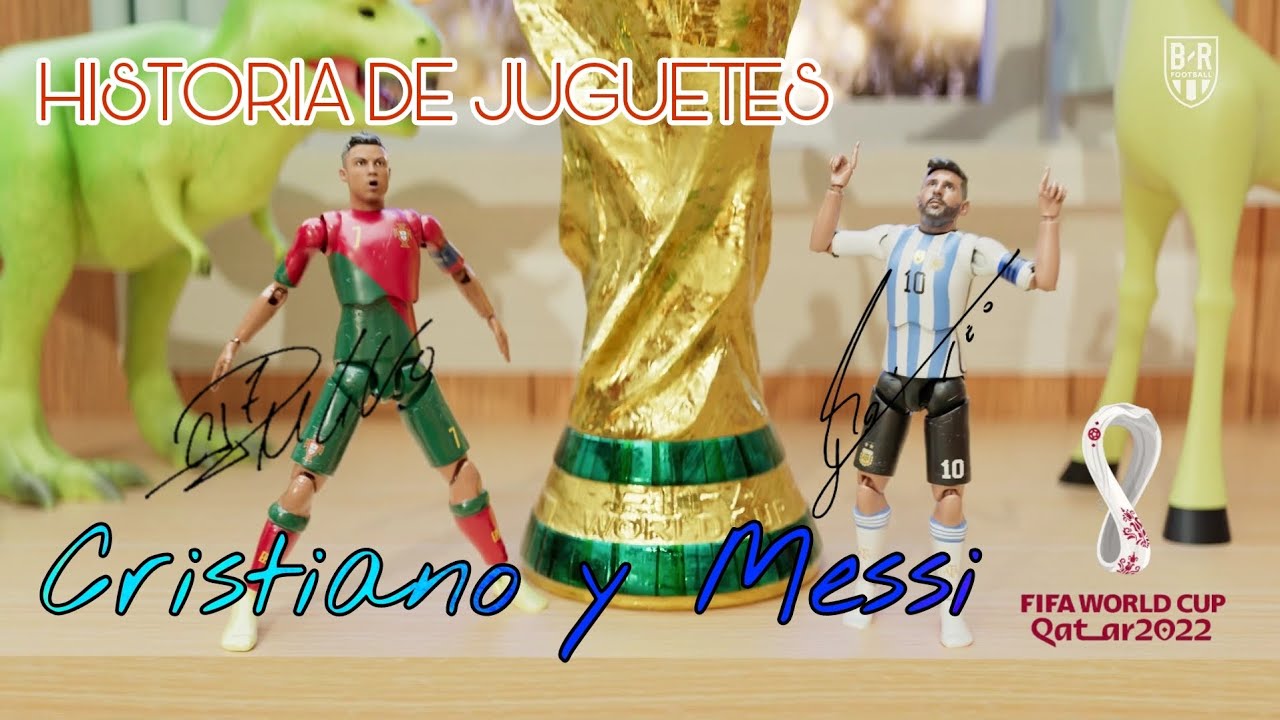 Messi y Cristiano en juguetes vivientes / Chuki Lozano, Mbappé, Kane, Dijk, Haaland... / Toy History