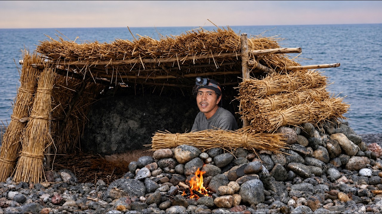 SOLO SURVIVAL 20 PULAU (3/20) | Bertahan Hidup di Pulau Tanpa Makan & Minum | Bikin Shelter