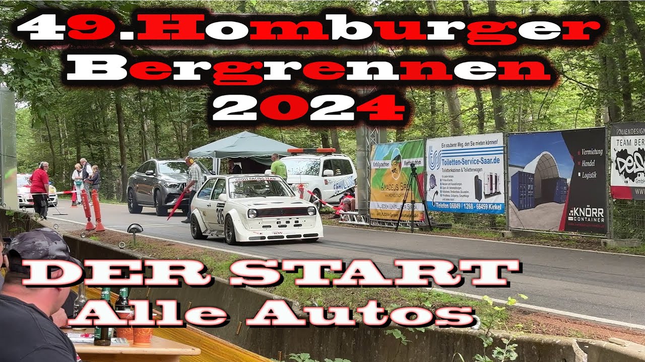 49. Bergrennen Homburg 2024 Alle Autos am Start /Hillclimp/KWBergcup/BestSound/Action