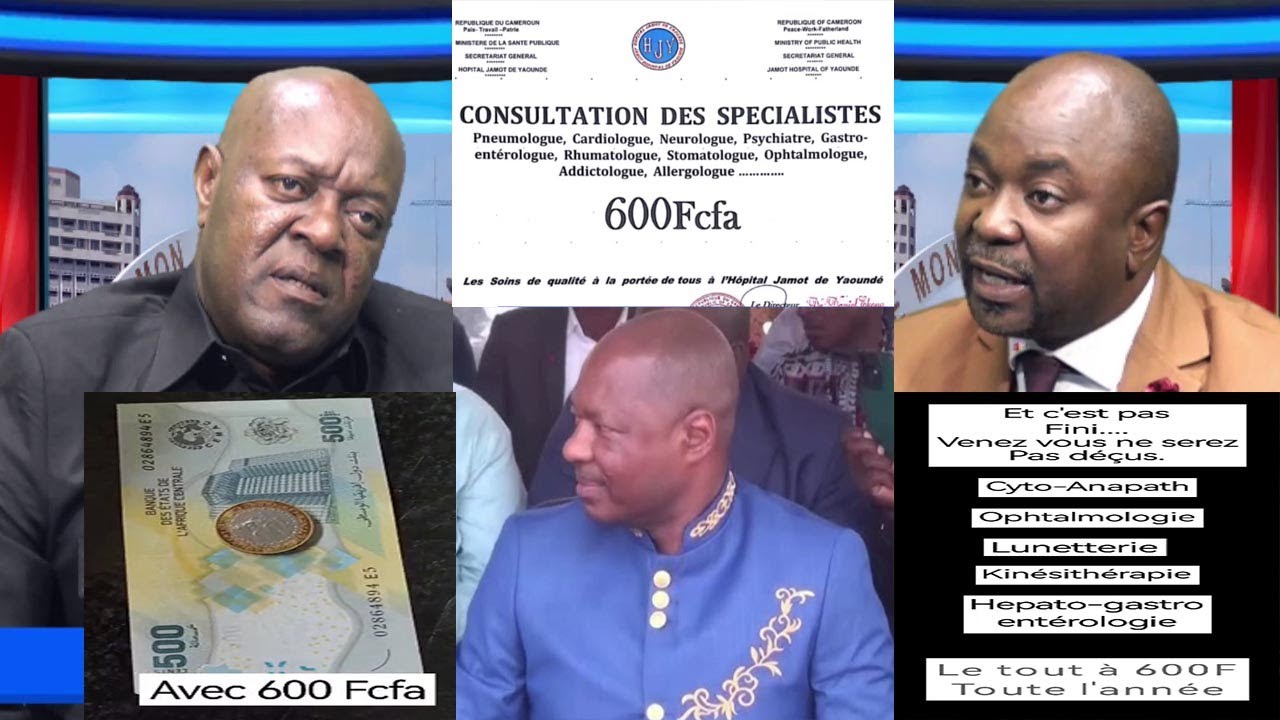 INCROYABLE ! AVEC 600 FRS SEULEMENT, ON PEUT RENCONTRER UN SPÉCIALISTE À L’HÔPITAL JAMOT DE YAOUNDÉ