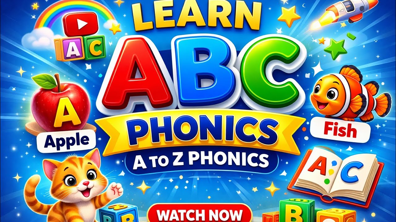 Phonics for Kids | LETTER NAME for OBJECT NAME | Fun ABC Learning 