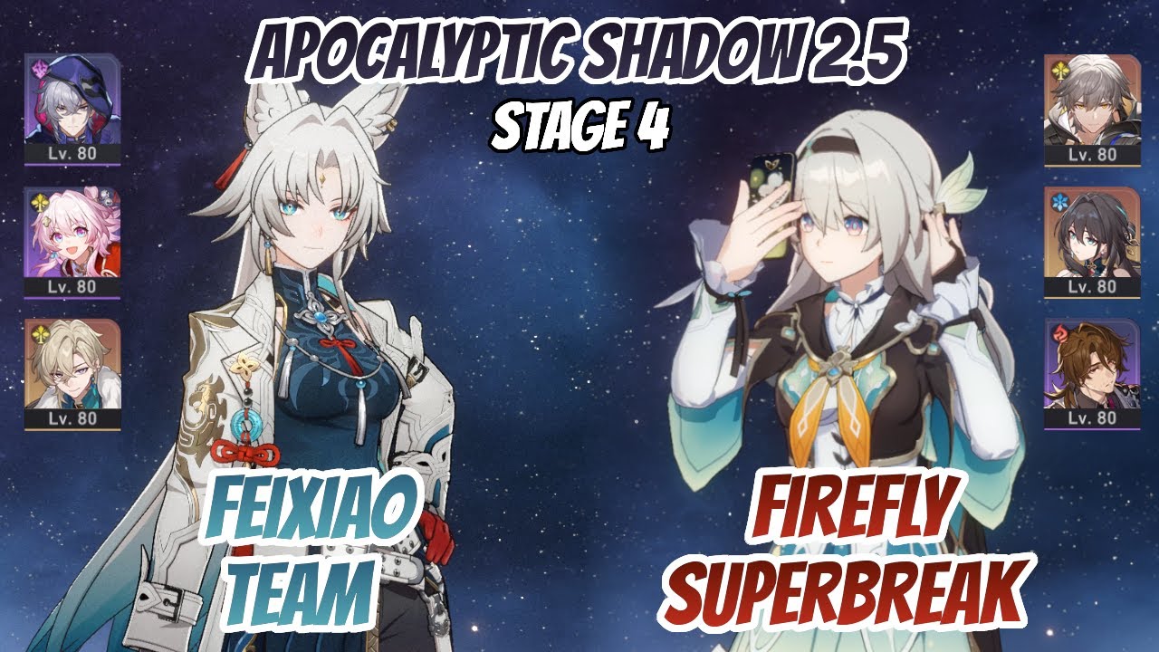 Feixiao Team & Firefly SuperBreak Apocalyptic Shadow Stage 4 (3 Stars) | Honkai Star Rail