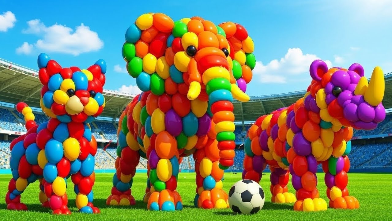 The mascot vibrato assistant JCB and Tiger on the football field is popular, co produced