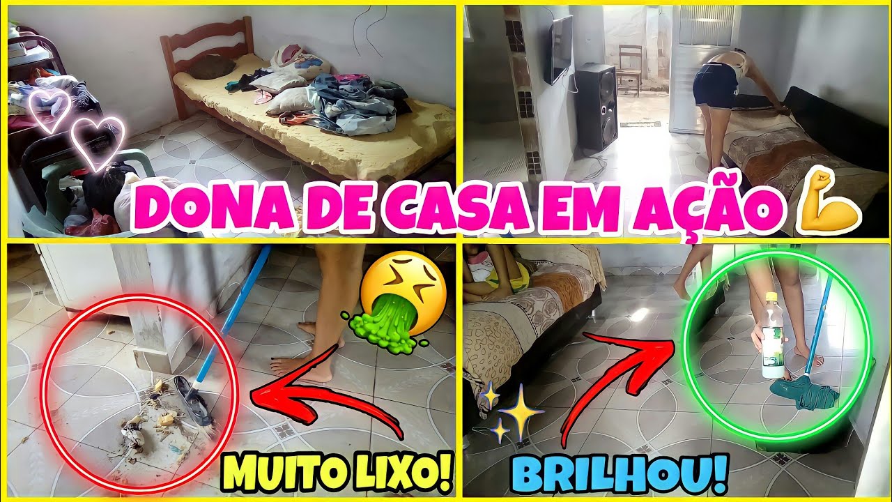 FAXINA PESADA! A PIOR FAXINA QUE EU FIZ/CANSEI!😏❤