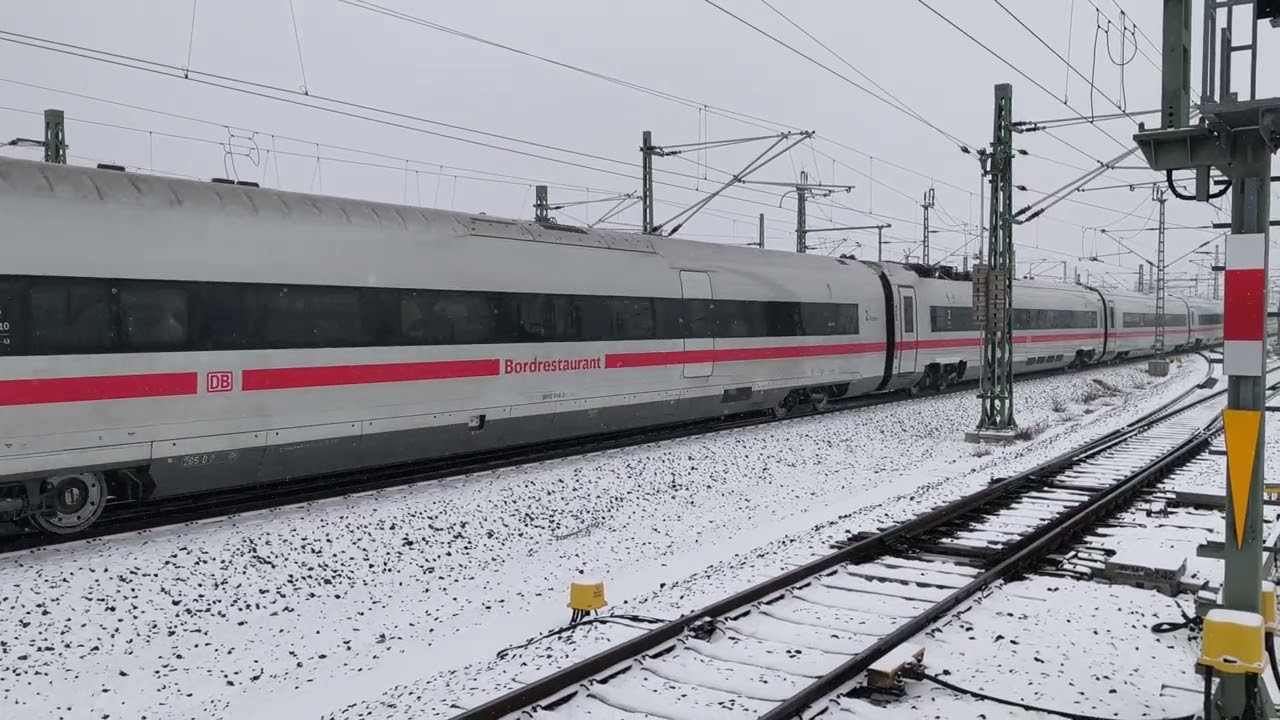 ICE505 (ICE 4) Einfahrt in Leipzig Hbf nach München Hbf 