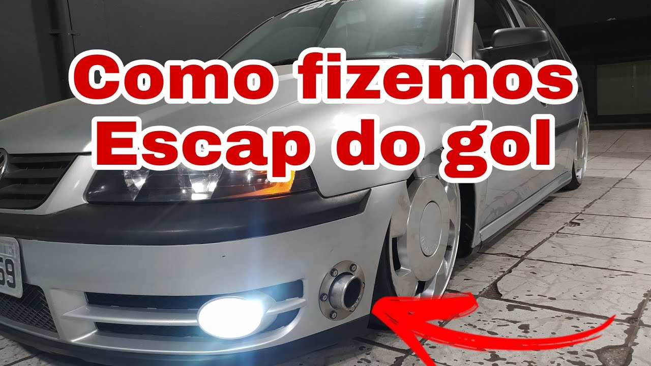 Como fazer o escapamento esportivo no para-choque do Gol!