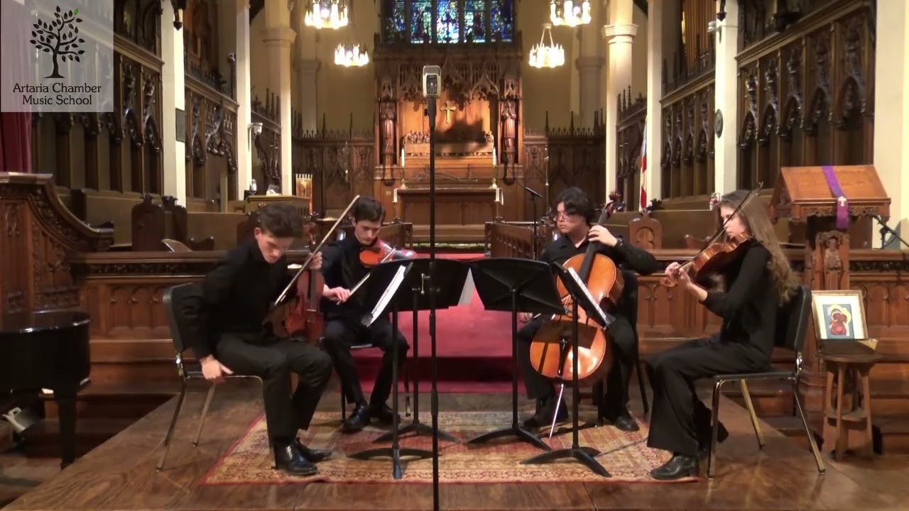 Ericson Quartet plays Mendelssohn Op.12, mvt1