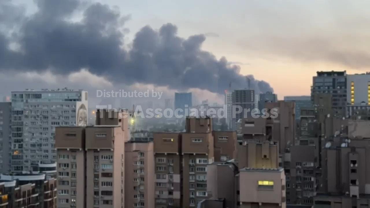 Russia pounds Kyiv with missiles and drones, shaking city centre and injuring 10