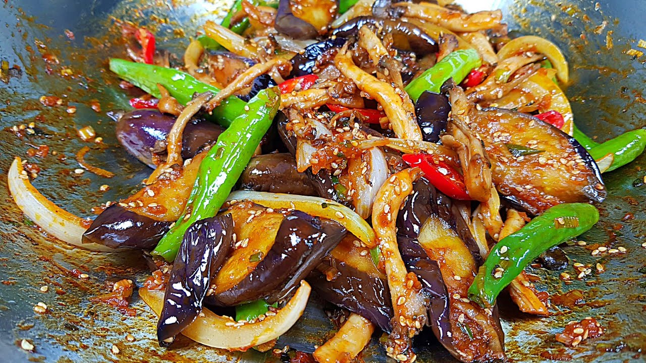 가지를 싫어하는 울 아버지도 인정한 맛! ✔️이거 진심 맛있습니다! 🍆매콤달콤! 쫄깃쫄깃!