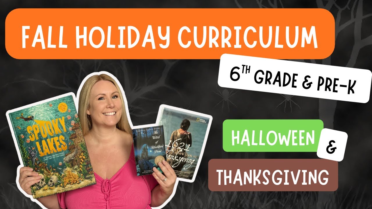 Fall Holiday Homeschool Curriculum | Pre-K & 6th Grade | Halloween & Thanksgiving