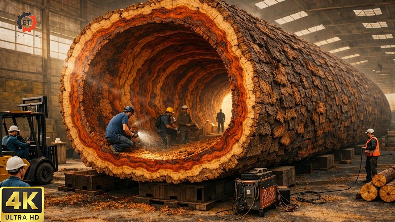 From Gigantic Logging to Masterpieces | Extreme Wood Processing in Action | Full Video