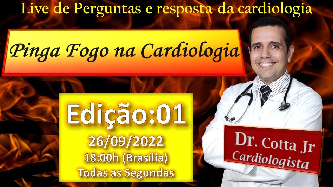 Pinga Fogo na Cardiologia - 1ª Edição. Perguntas e repostas na cardiologia AO VIVO