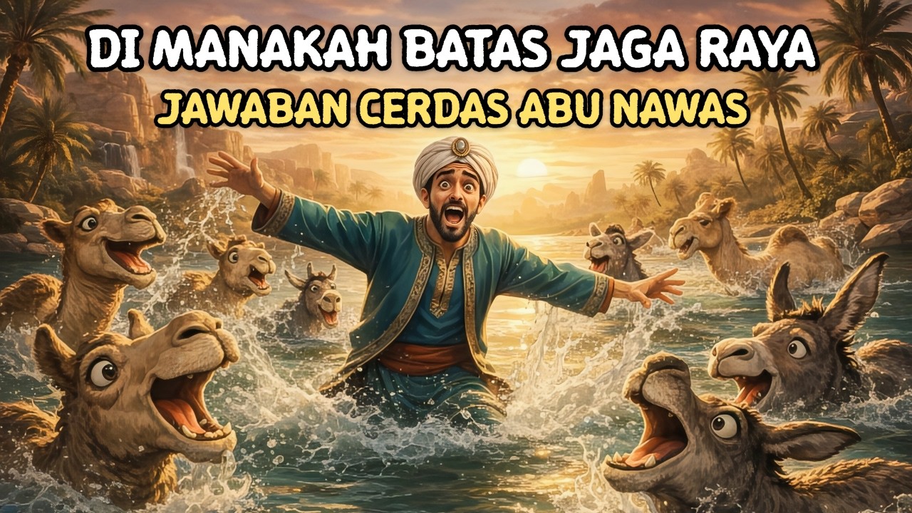 DITANYA DIMANAKAH BATAS JAGAT RAYA? JAWABAN ABU NAWAS BUAT RAJA TERPAKU - HUMOR SUFI