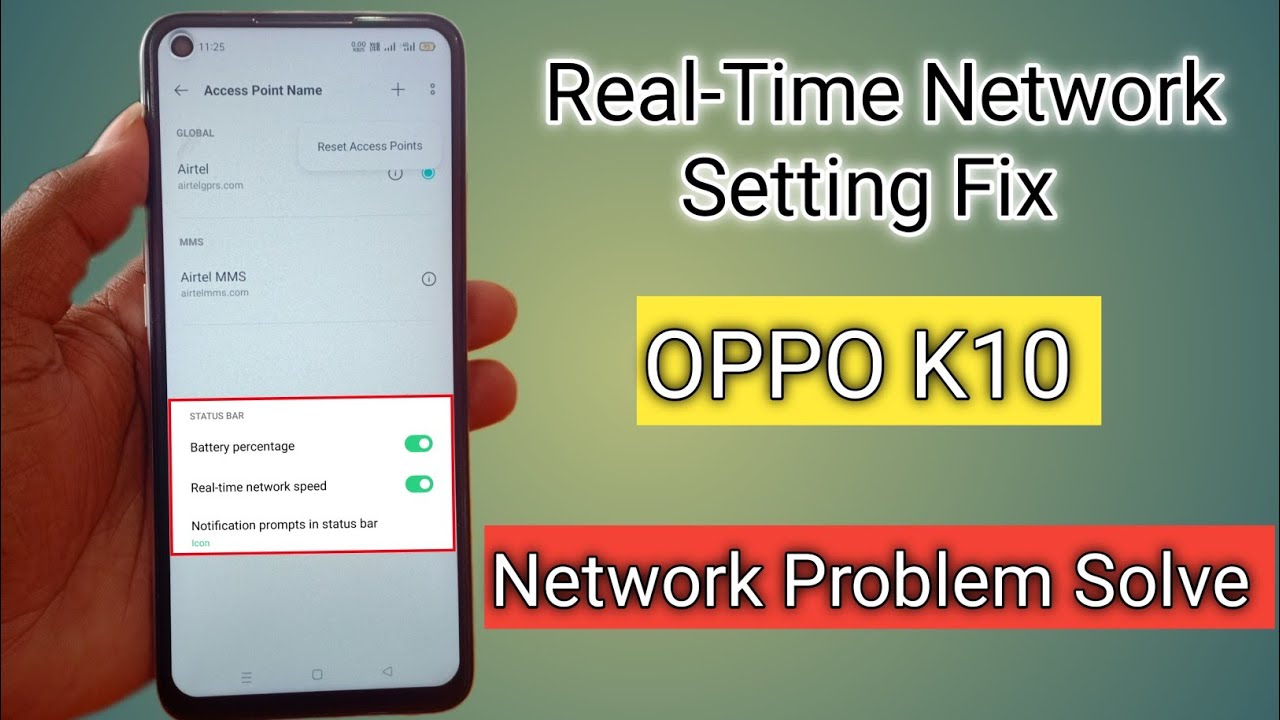 OPPO K10 Network Problem Solve | How to Fix Network Problem in Setting Reset 100% Ok