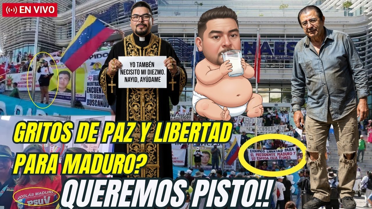 Marcha ENARDDECIDA contra Nayib: gritan por paz… y libertad para Maduro