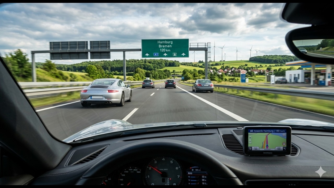 Driving on German Highway | 4K | Exciting View
