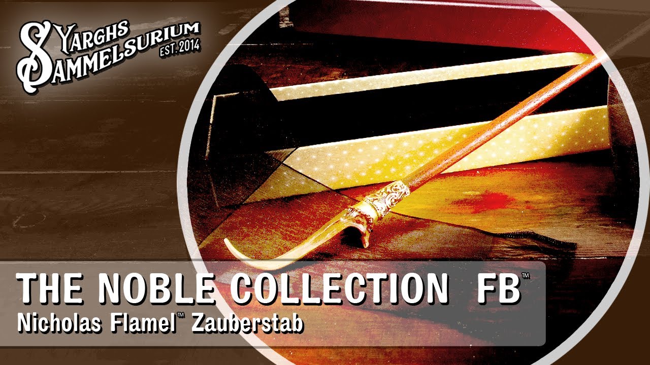 🦏 NOBLE COLLECTION Harry Potter - Nicolas Flamel Zauberstab - Unboxing Review deutsch