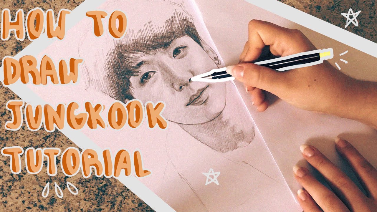 BTS Jungkook Drawing Tutorial | LovArte