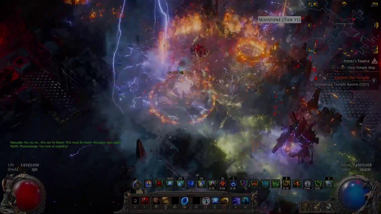 PoE 2 Level 100 Blood Mage - Temple farming - Fate of the Vaal 0.4