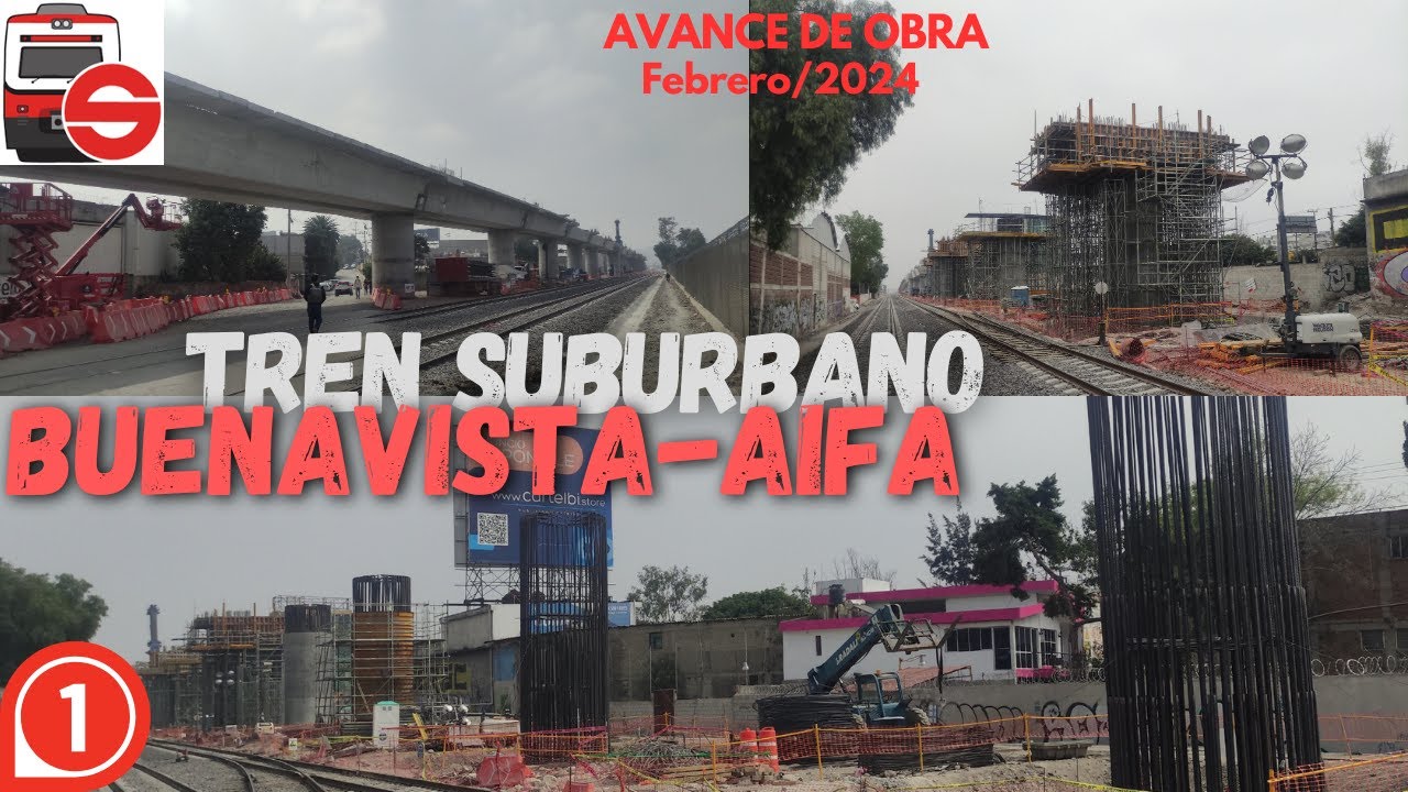 avance de obra, TREN SUBURBANO AIFA (febrero 2024).