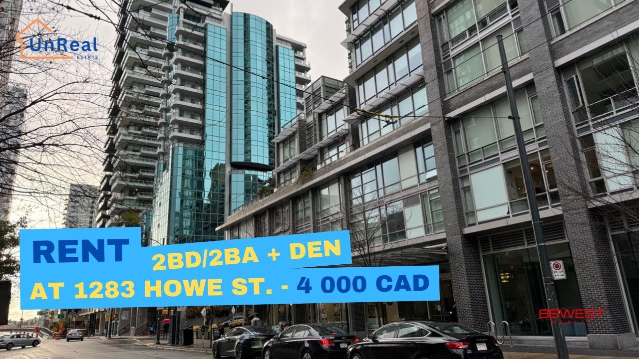 RENT: 2BD/2BA + den at 1283 Howe St, Downtown Vancouver for 4000 CA$