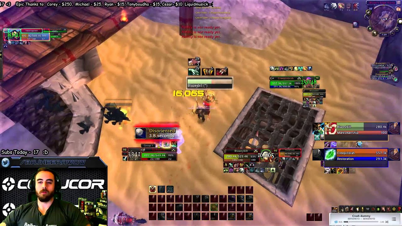 Bajheera - D&eacute;j&agrave; Vu Saves the Day in 2v2 Arena! :D - 5.4.7 Warrior PvP