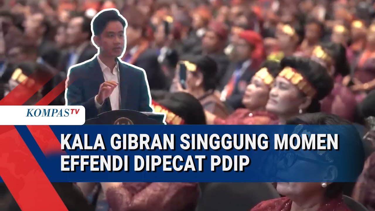 Pidato Wapres Gibran di Rakernas PSBI, Sapa Effendi Senior