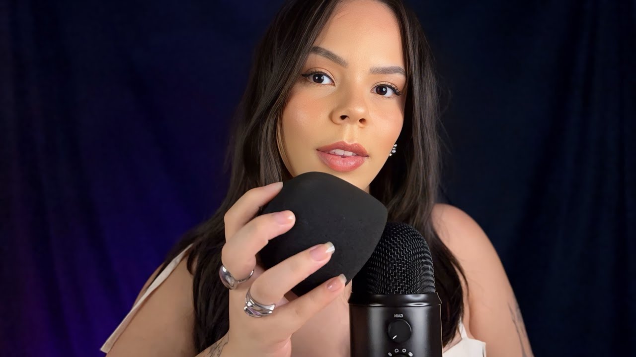 ASMR MIC TRIGGERS, PUMPING, RUBBING e SWIRLING com SONS DE BOCA!
