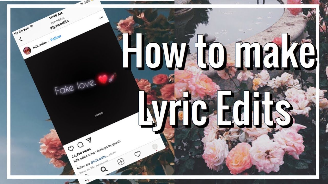 How To Make Lyric Edits(ON VIDEOSTAR)/editingxsister