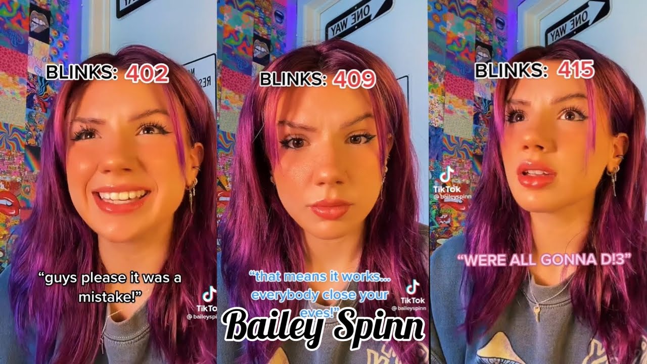 Bailey Spinn - Everyone Is Given A Limited Amount Of Blinks POV TikTok Compilation