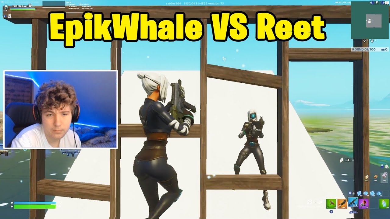 Reet VS EpikWhale 1v1 Buildfights! - Fortnite 1v1