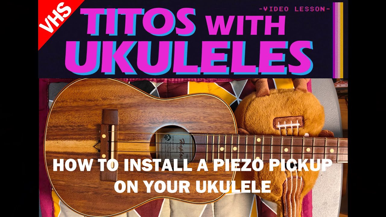TITOS with UKULELES: How to install Piezo Pickup on a Ukulele PART 2