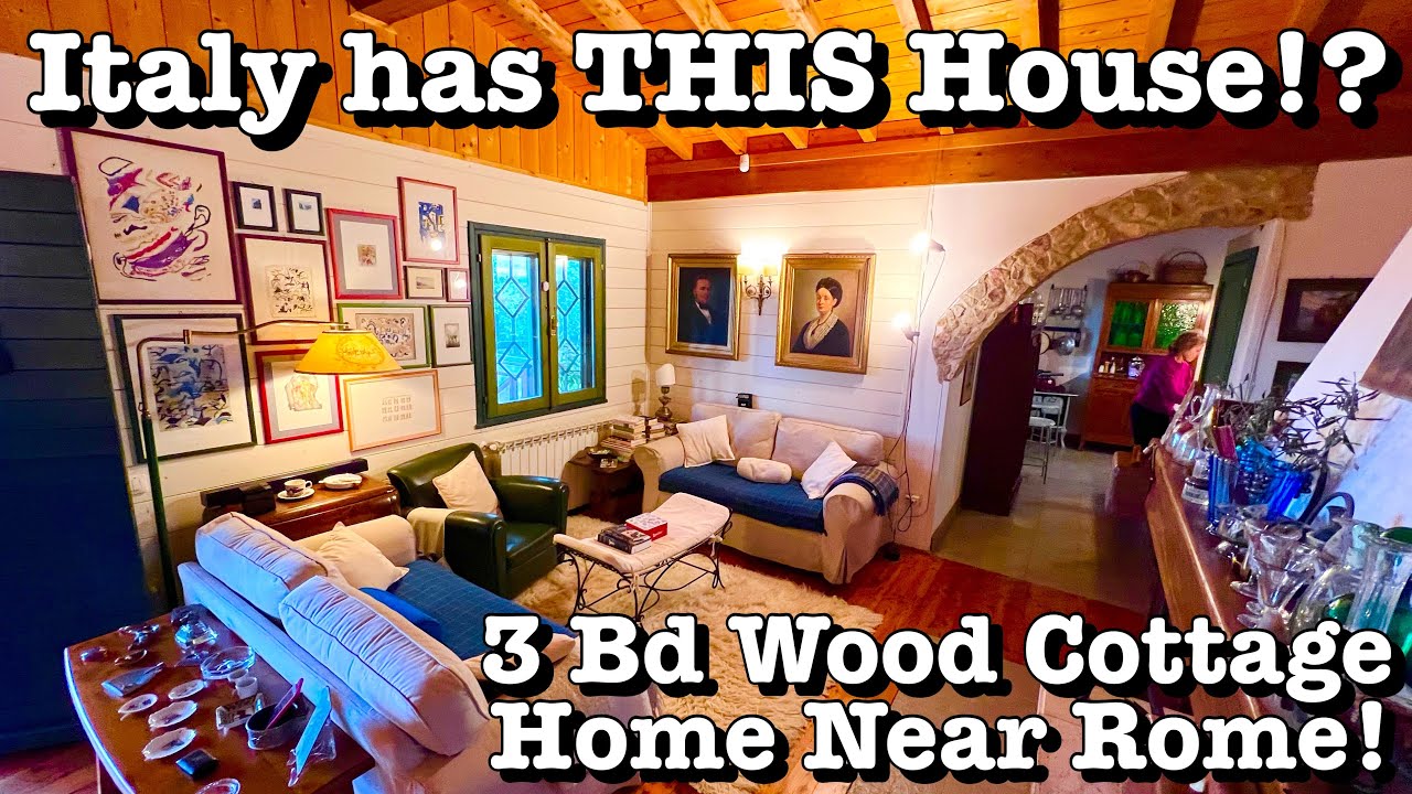 ❤️ A Beautiful Wood Cottage… in Rome?! The Most Unexpected House Tour in Italy!! 🇮🇹