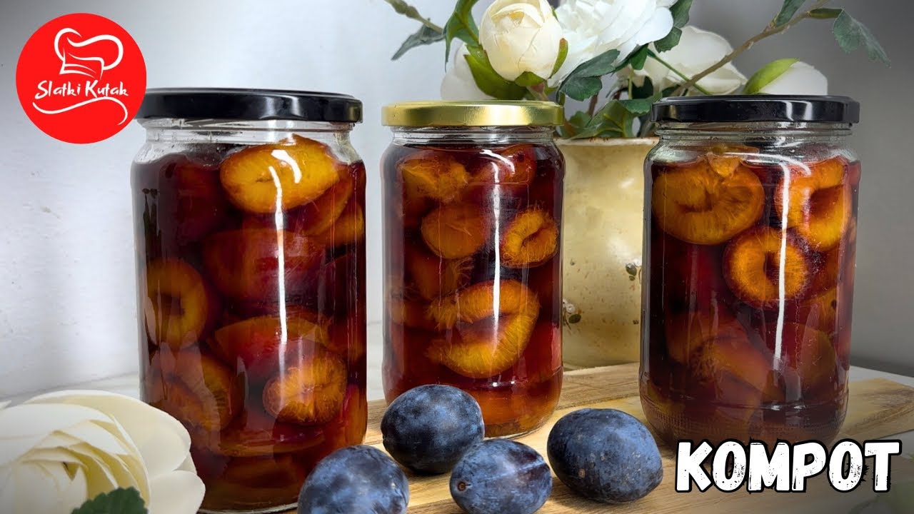 Kompot od &scaron;ljiva bez konzervansa- ZIMNICA/ jednostavna priprema