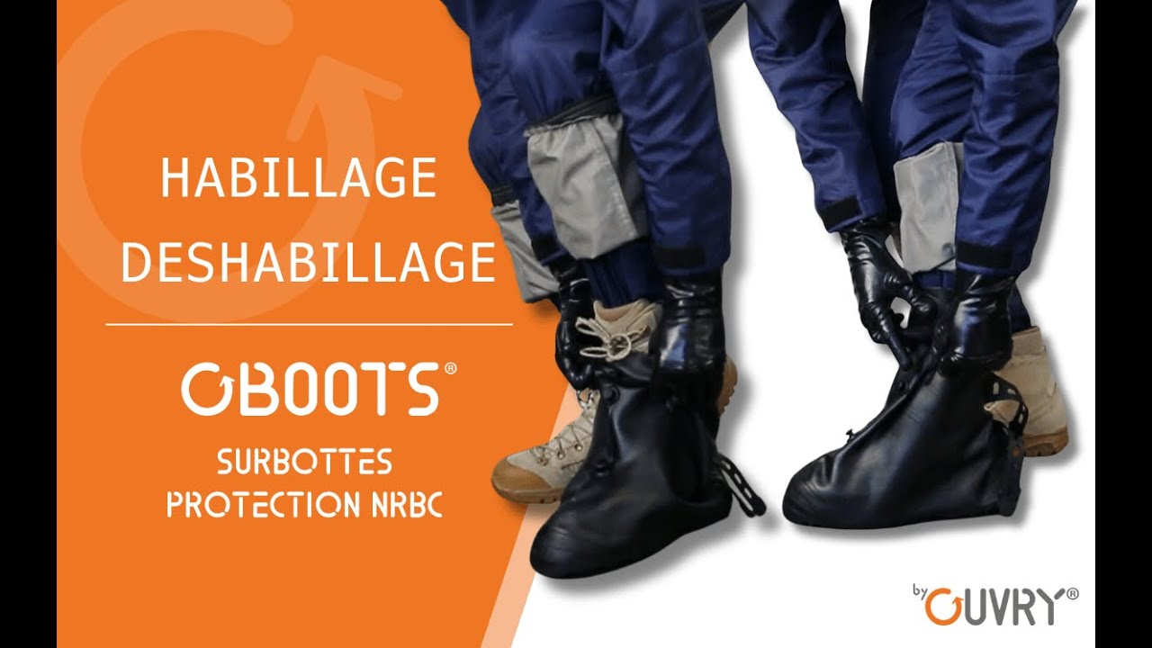 Habillage et D&eacute;shabillage OBOOTS&reg; - OUVRY surbottes protection NRBC