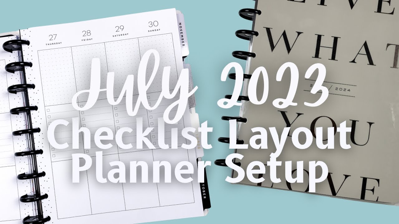 How I’ll Be Using My July 2023 Social Media Planner [Checklist Layout | Happy Planner Setup]
