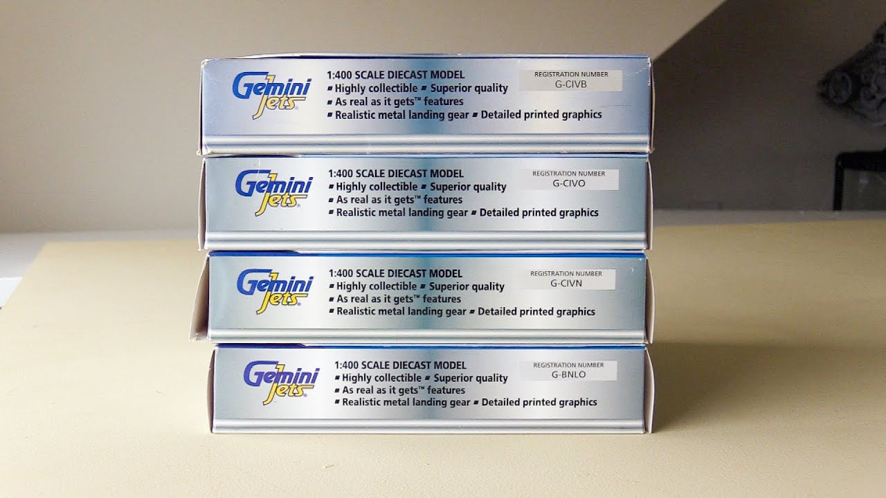 4 Retro Gemini Jets Unboxing!
