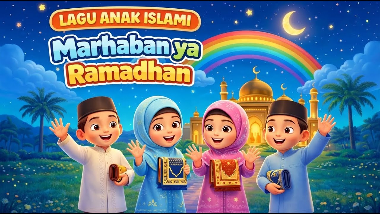 Marhaban Ya Ramadhan 🌙 Lagu Anak Islami Terbaru | Lagu Ramadhan Anak Anak