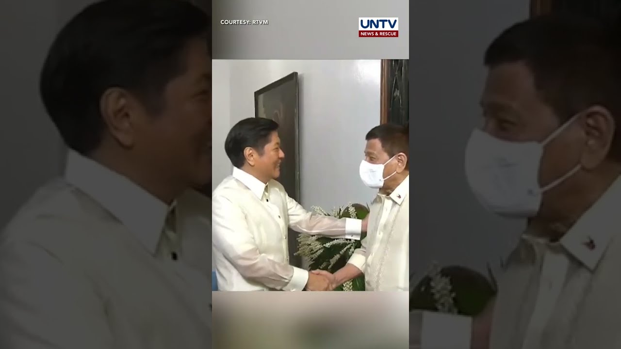Pagkikita sa Malaca&ntilde;ang nina incoming President Marcos Jr. at outgoing President Duterte