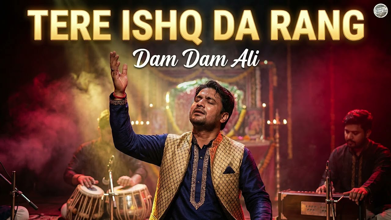 Tere Ishq Da Rang | New Sufi Qawwali 2026 | Dam Dam Ali Ali | Heart Touching Kalam Full Lyrics Video