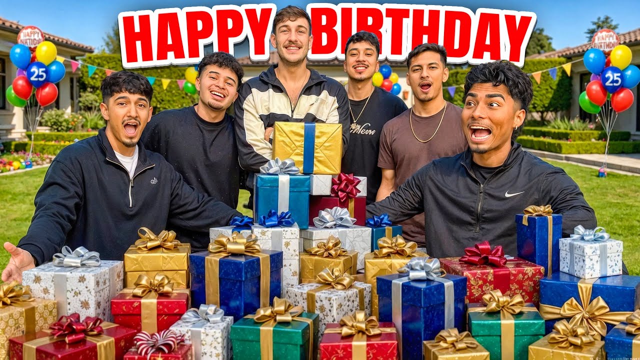 GIVING MY FRIEND 25 GIFTS FOR HIS 25th BIRTHDAY!!! 