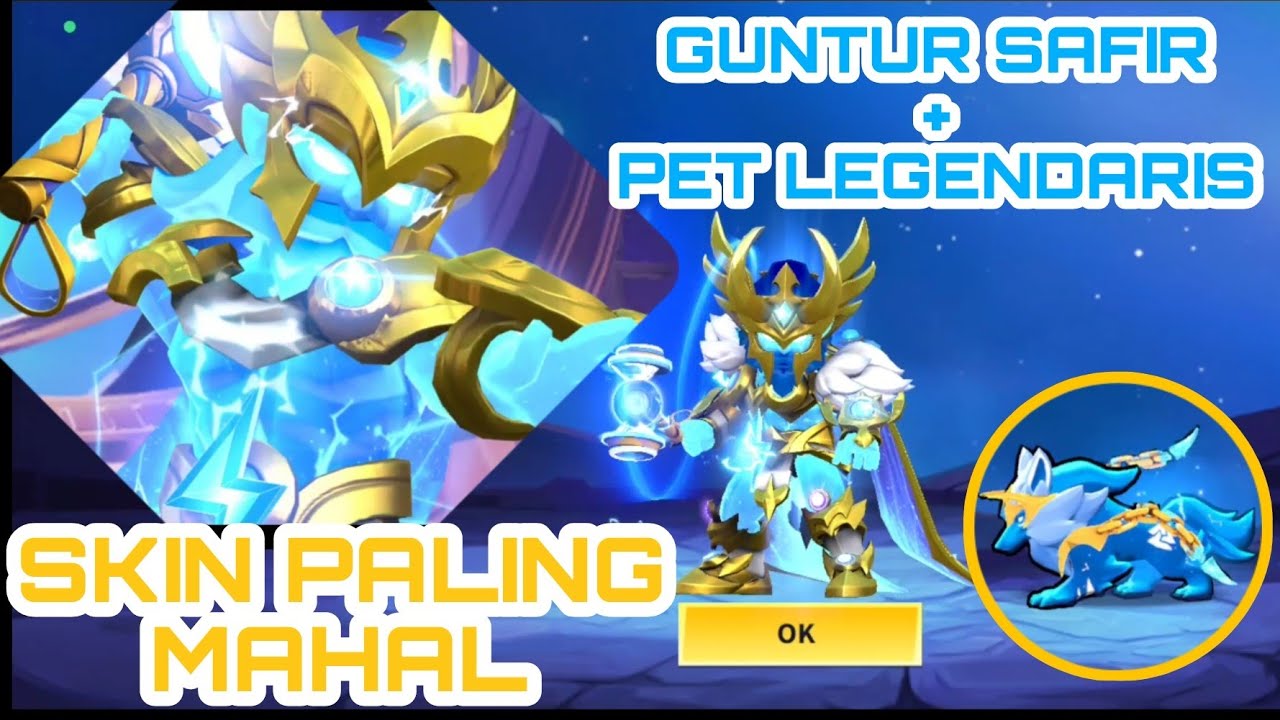 SKIN GUNTUR SAFIR!!! Gacha Skin Guntur Safir + Pet Terbaru Super Sus!!! Ternyata Mahal Banget!!!
